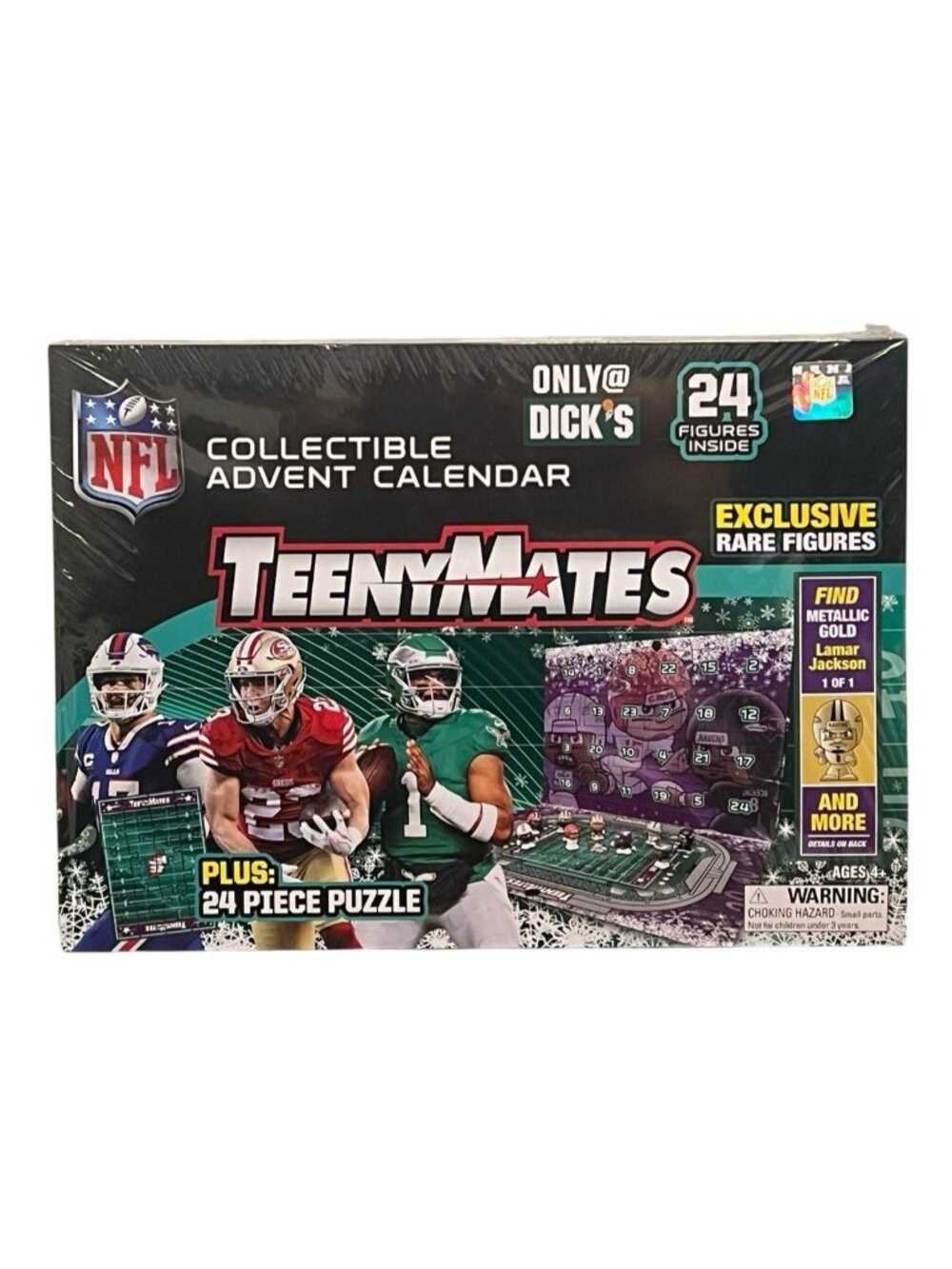 Party Animal NFL TeenyMates DSG Exclusive 2025 Advent Calendar - Rare Figures